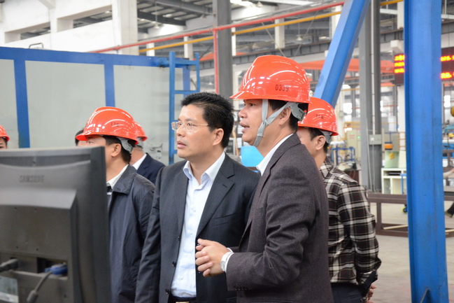 四会市副市长申翰杰率代表团光临我司领导工作