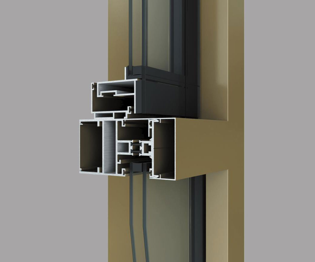 SH110、140系列隔热断桥幕墙(65宽)